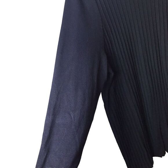 NWT NY Collection Women's Black Long Sleeve Comfy Rib Pattern Sweater ‎ Size 3X - Picture 6 of 8